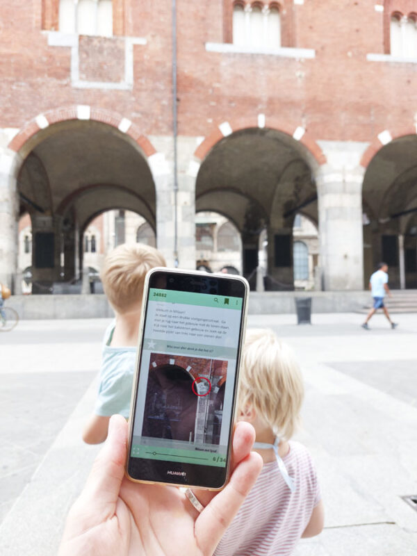 Milaan met kinderen speurtocht door centrum Milaan die je als PDF op je smartphone kunt laden