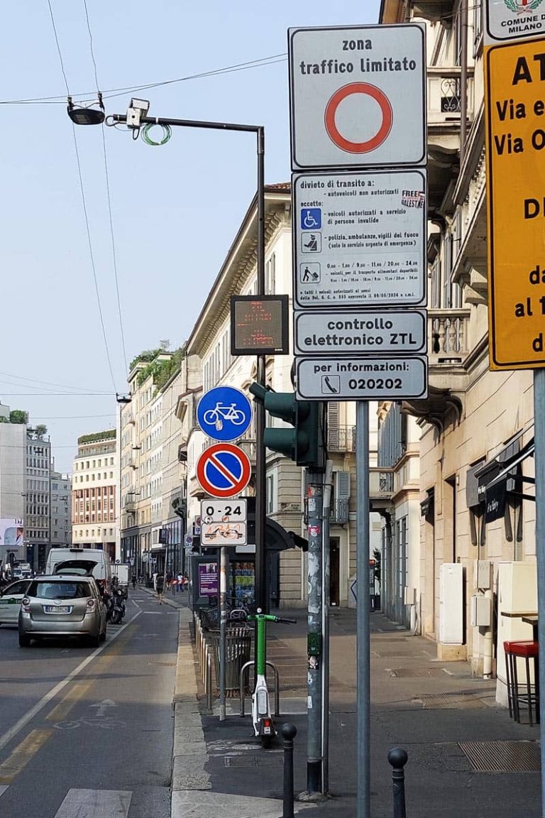 ztl modekwartier quadrilatero centrum milaan